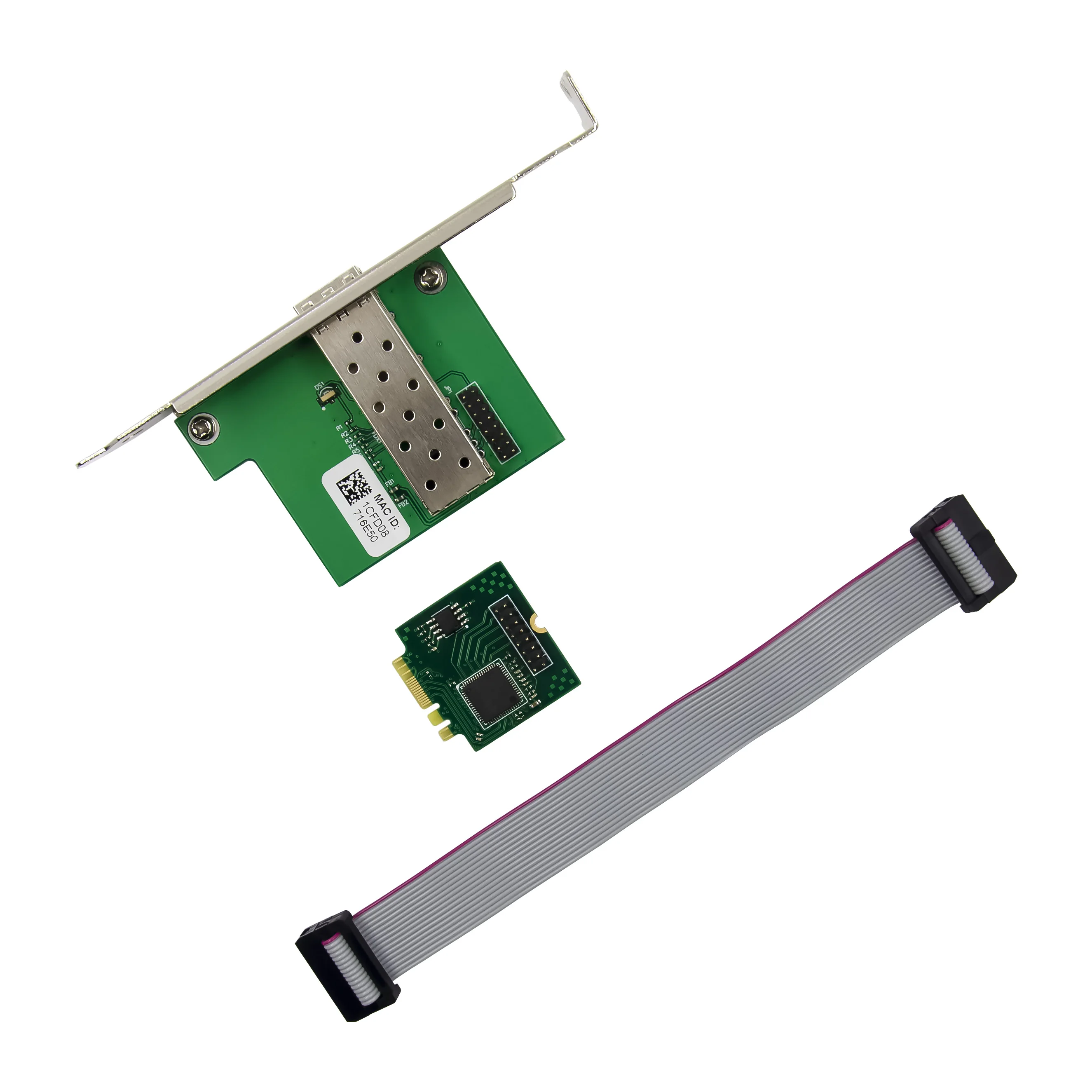 SUNWEIT ST7249 M.2 A+E Key 1000Mbps SFP Network Card Single Fiber Port Tel I210AS Internal Server Application Wired Type Stock