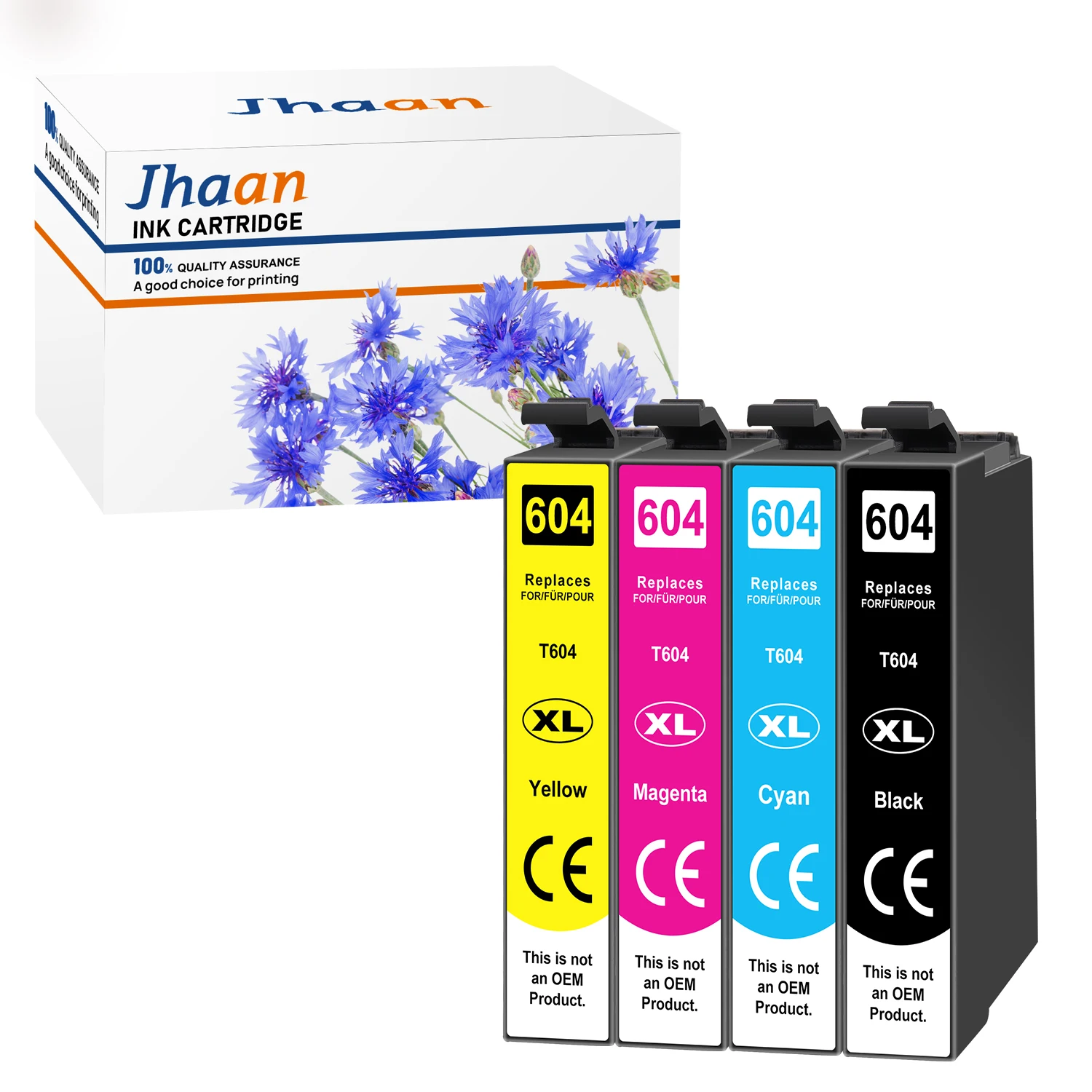 Jhaan 604XL printercartridges compatibel met Epson 604 604XL cartridges voor Expression Home XP-4200 XP-3200 XP-3205 XP-2200