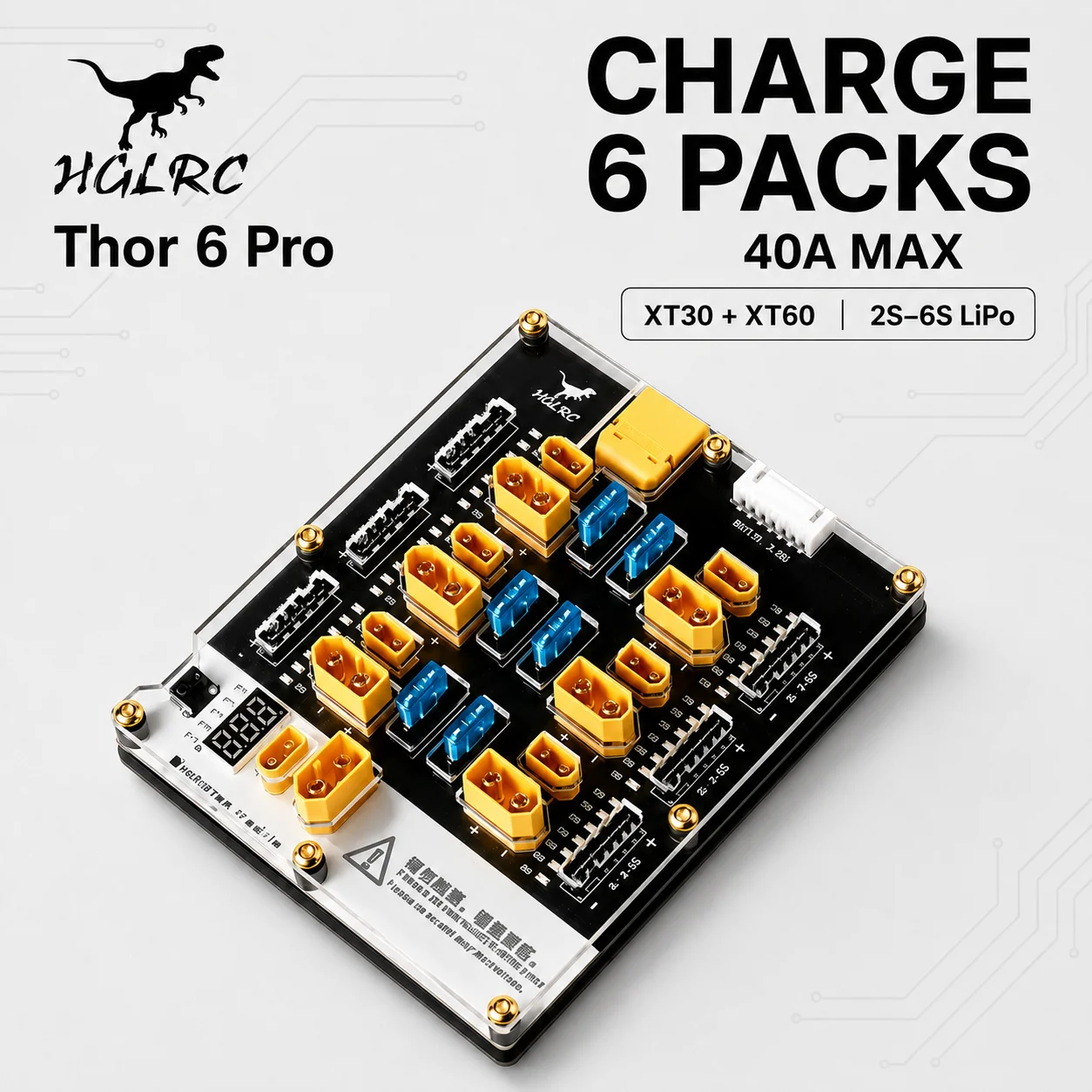 Lipo Parallel Charging Board - HGLRC Thor 6 Pro LiPo Parallel