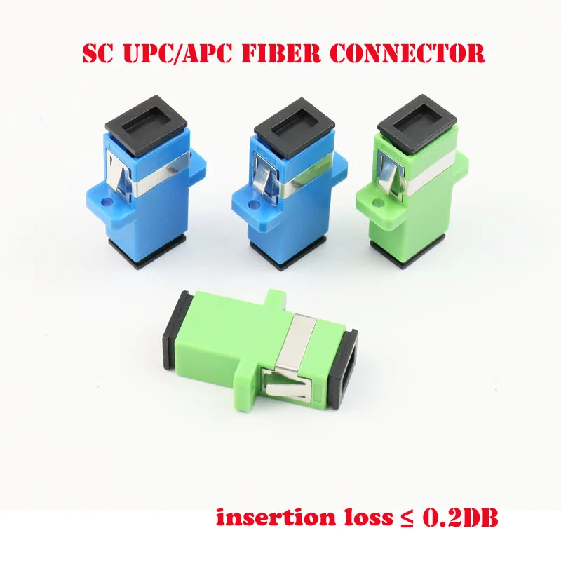 10 unids/lote adaptador de conector de fibra óptica SC/UPC SM brida monomodo Simplex SC-SC APC FC UPC acoplador especial al por mayor a Brasil - imagen 4