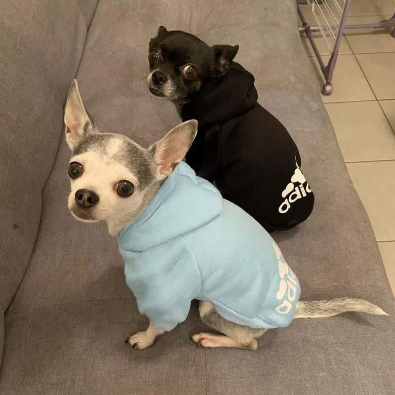 New 2021 Winter Pet Dog Clothes Dogs Hoodies Fleece Warm Sweatshirt Small Medium Large Dogs Jacket Clothing Pet Costume Dogs Clo