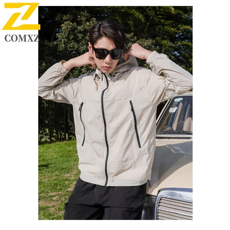 

Ice Silk UV Protection Skin Jacket Couple's UPF100+ Ultra-Breathable Leisure Sun Hoodie for Summer Sports Sunscreen clothing2025