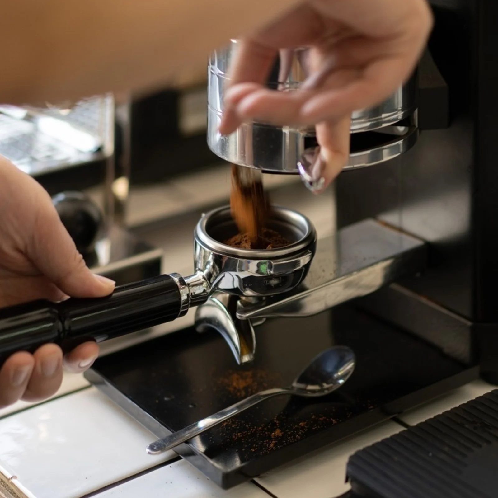 1 قطعة الفولاذ المقاوم للصدأ مرشح أعمى 58 مللي متر قرص ارتجاعي ل ماكينة قهوة اسبريسو مجموعة مقبض إدراج مرشح أعمى معدني #2