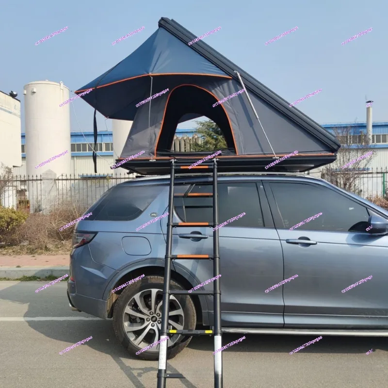 Camping overnight folding roof tent, outdoor roof tent, car travel aluminum alloy car tent