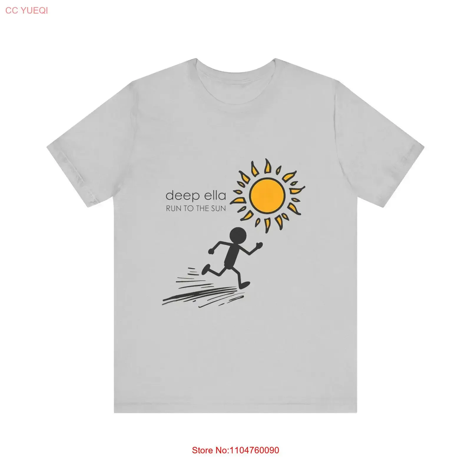 Deep Ella T Shirt for the song Run to Sun Houston Rock Band Music Lovers Festival vintage Washed Top For Everyday Wear Stylish
