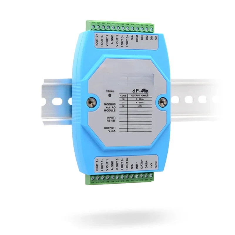 Analog Output Module Voltage and Current DA Modbus to 4-20mA Signal DAM4024