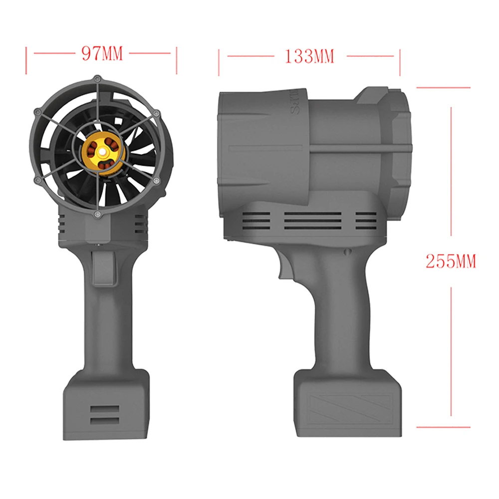 70mm Turbo Jet Dryer Violent fan Leaf Blower Powerful Industrial Fans for Car Drying  Blow away various small debris