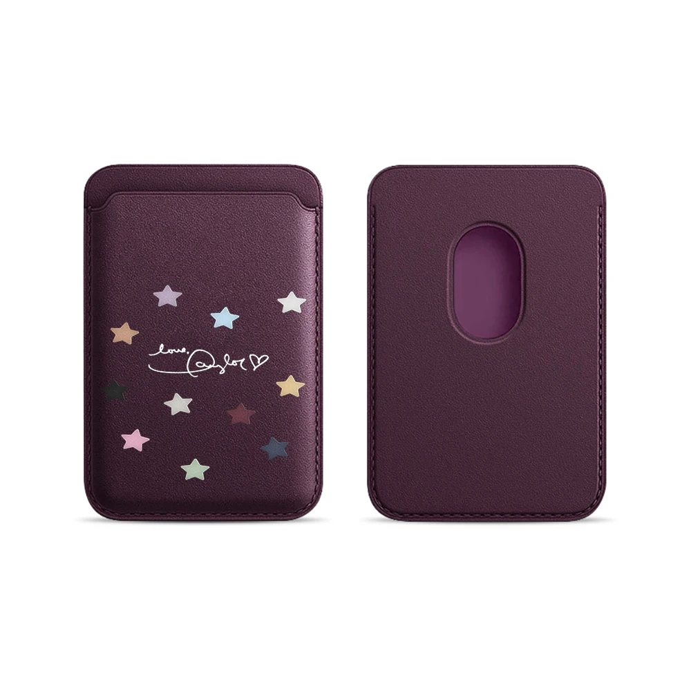 Stars Sky INS Leder-Kartenetui Handyhülle Magnetische Hülle Geeignet für Alle iPhones für Magsafe Karten-Handy-Rückentasche – Detail 12