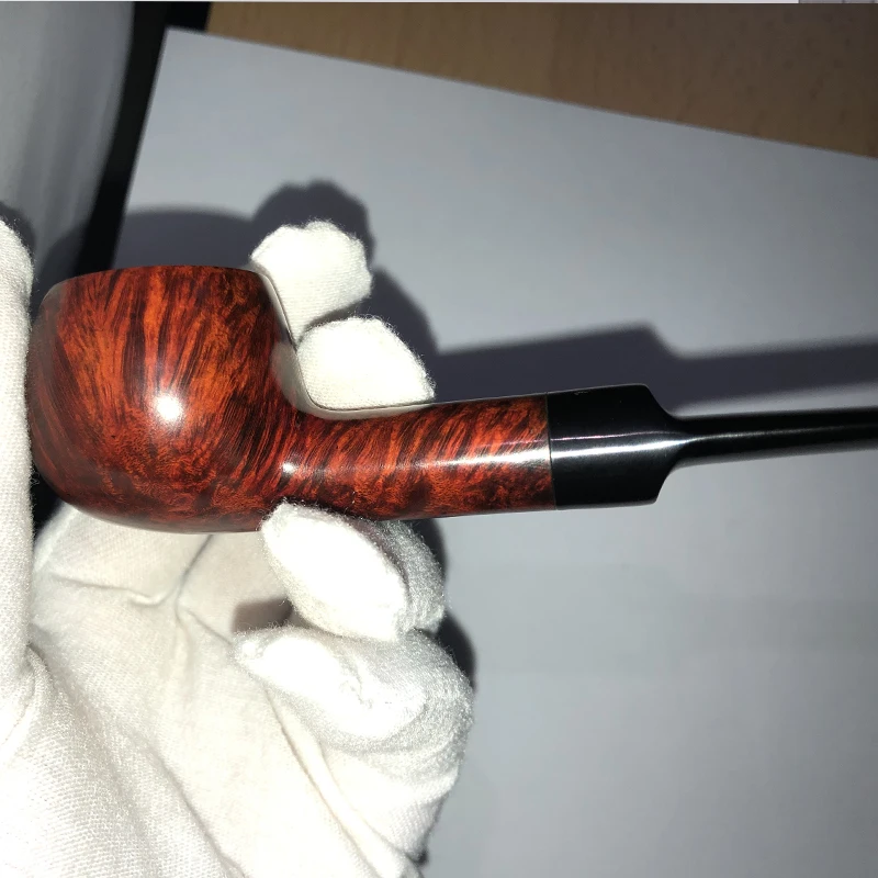 Small briar tobacco pipes, straight smoking pipe, 3mm filter beginners pipes, leisure pipes, tea table decoration, gifts for men