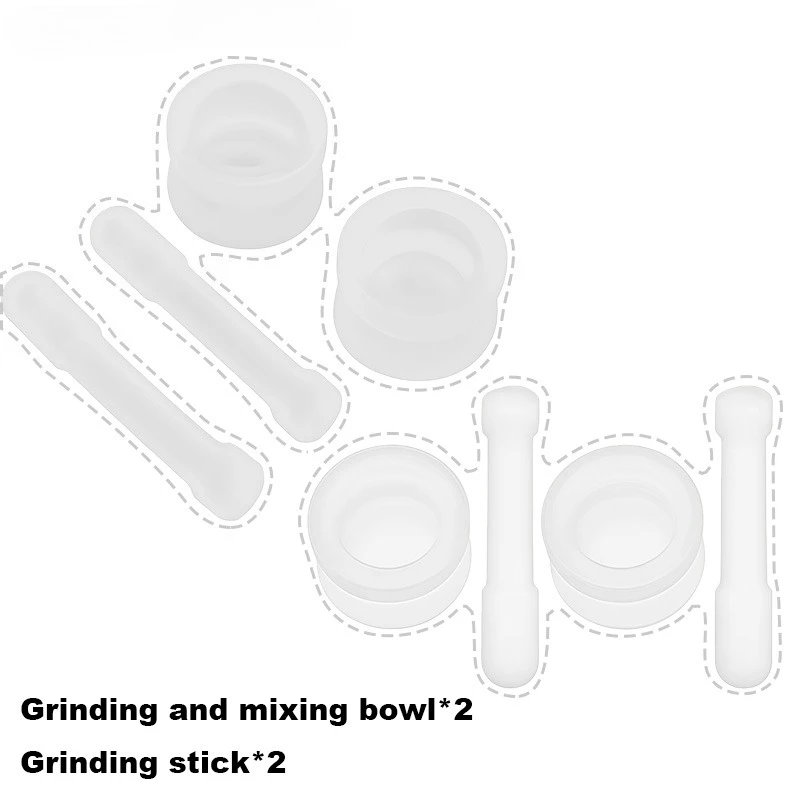 

2Set Dental Glass Grinding and Mixing Bowl, Laboratory Pill Crusher, Smooth Surface, Sturdy and Durable, Dental Materials