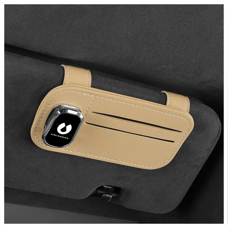 

For Denza Z9 D9 N7 N8 N9 X Z9 GT 5 Car Interior Accessories Car Logo Card Ticket Clip Multifunction Car Glasses Clip Ticket Clip