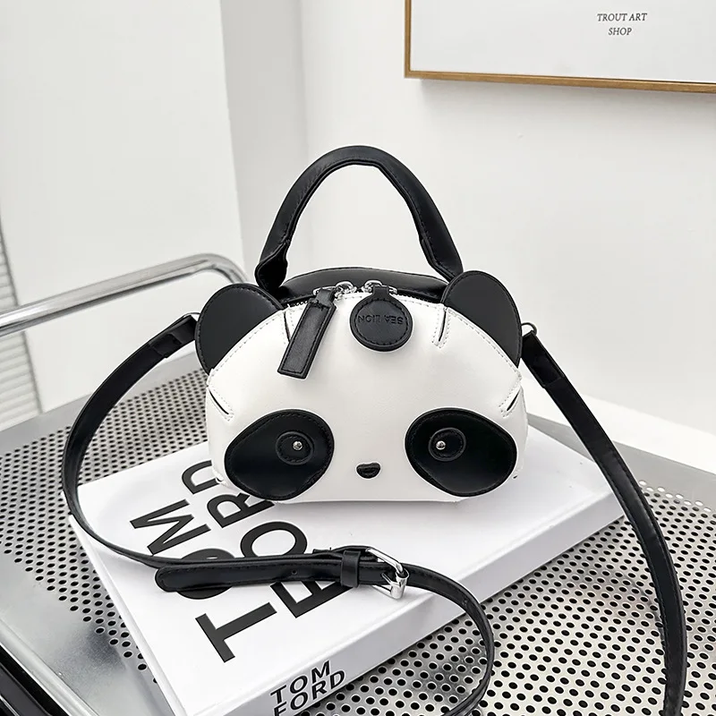 

Little Panda 2024 New Trendy And Versatile Girl Crossbody Shoulder Cartoon Bag，Children's Bag, Student Bag