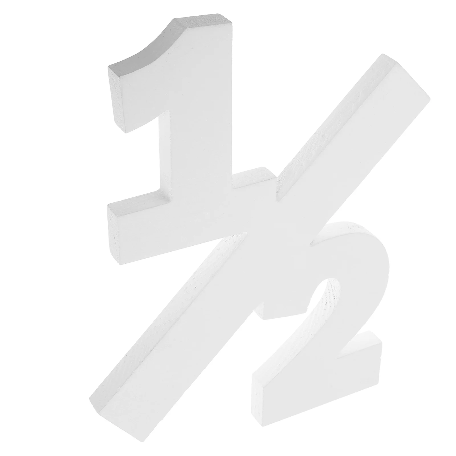 Puntelli per foto di metà anno Decorazioni di buon compleanno Ornamenti fai-da-te Cartello in legno Numeri in legno per la casa Mattoni Tavolo bianco per bambini