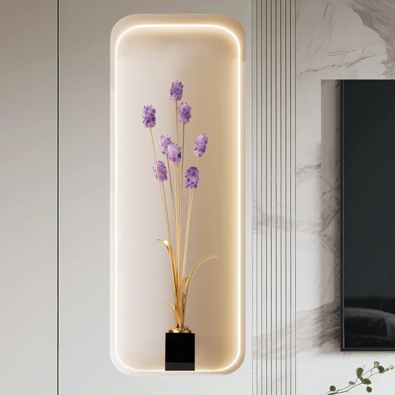 

PYJ amethyst wheat ear living room next to the entrance niche vertical height light luxury high-end ornament