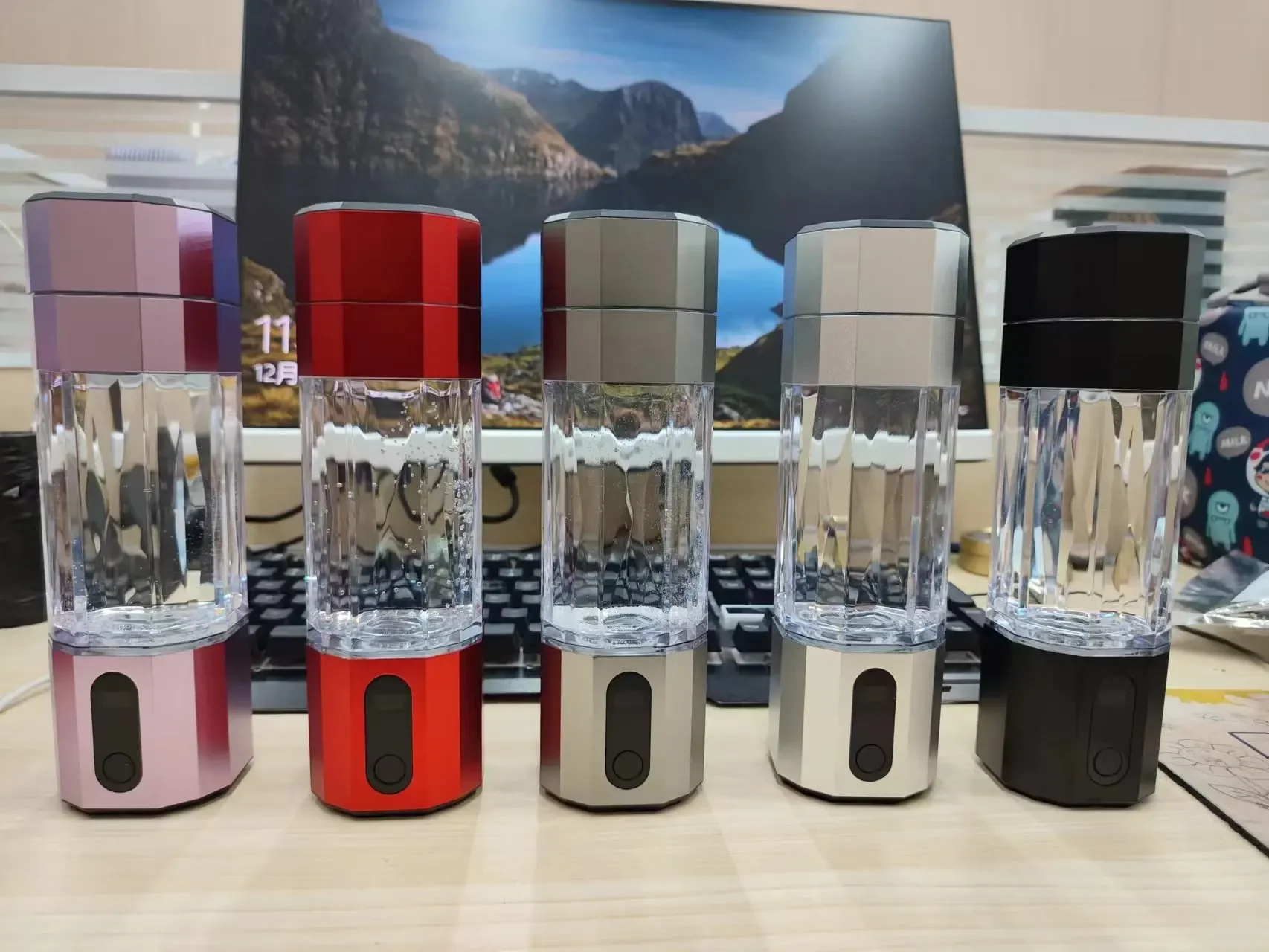 10000PPB Hydrogen Water Bottle, 208ml Portable Hydrogen Water Maker, Hydrogen Water Generator with Portable Inhaler