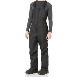 Men Ski Pants Adjustable Shoulder Strap Waterproof Windproof Winter Metal Zipper Warm Snowboard Overalls Snow Bibs Male Clothing