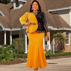 African Clothes for Women 2 Piece Sets Tops And Skirts Suits Dashiki Ankara Turkey Outfits Gown Plus Size Wedding Party Dresses
