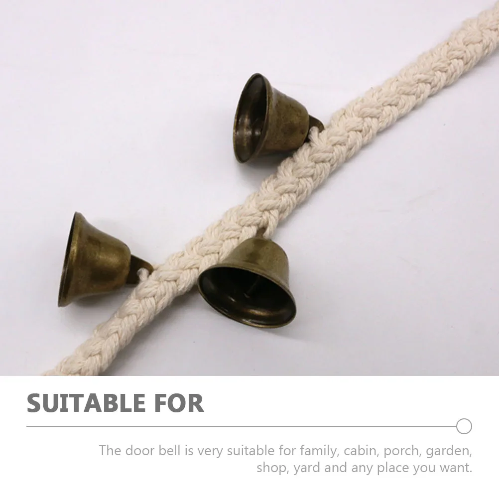 

Vintage Hanging Door Bell Adjustable Retro Bell Pendant for Garden Porch Yard Outdoor Indoor Decorative Doorbells