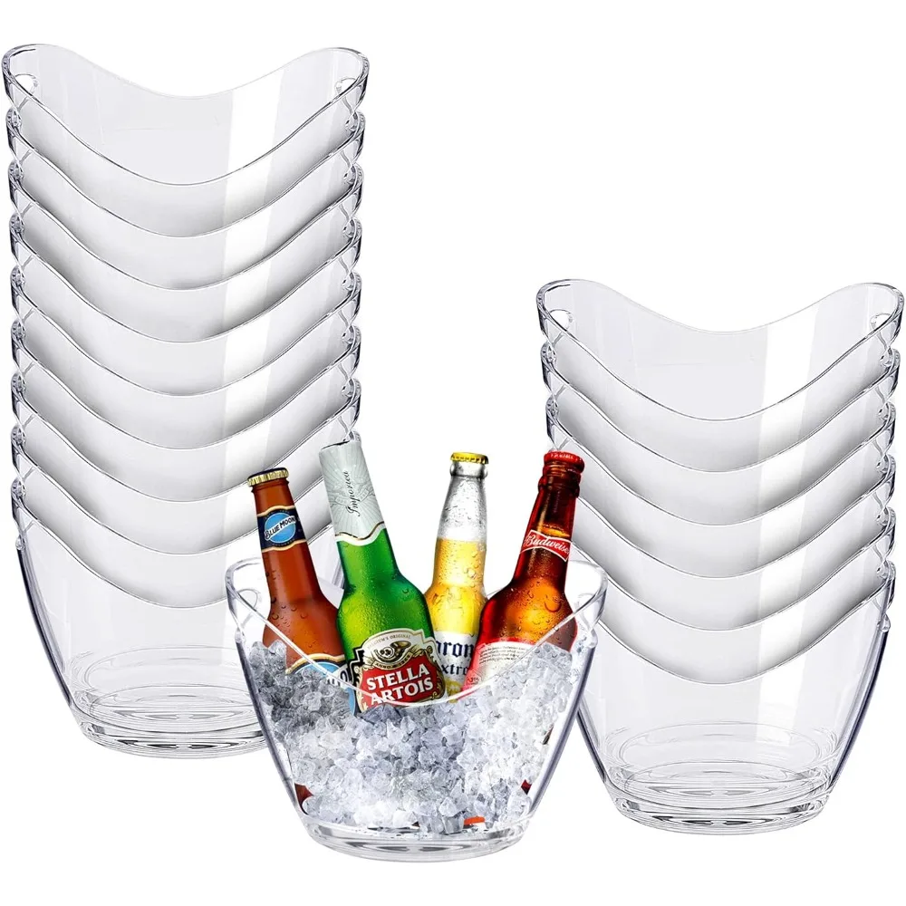 

Ice Buckets for Parties - Champagne Bucket - Clear Acrylic Beer Bucket 3.5 Liter - Ice Bucket for Beer, Wine and Ch