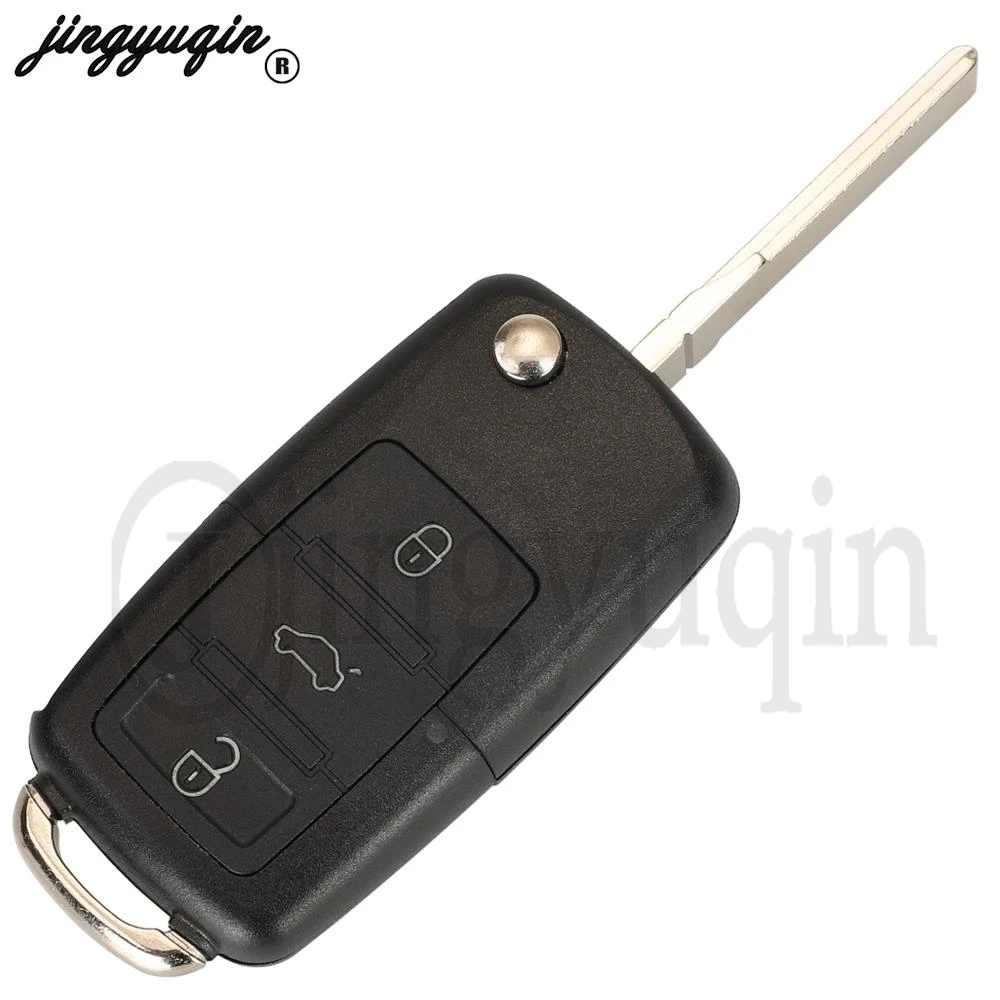 jingyuqin FCCID:1K0959753L 315 MHZ ID48 Chip zdalny klucz do VW/Volkswagen Bora Golf Sharan Passat Leon z 3 przyciskami HU66 Blade