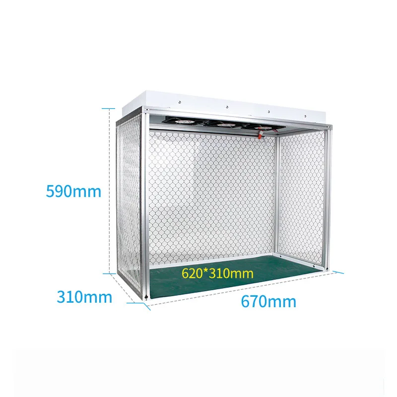 Film Dust-free Workbench Burst Screen Repair Paste Dry Adhesive FFU 100 Class  Clean Anti-static Aluminum Profile