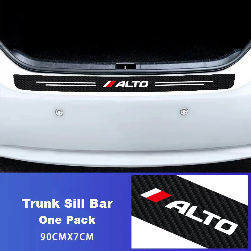 Auto Carbon Fiber Decals Stickers Car Door Threshold Scuff For Suzuki Alto Accessories