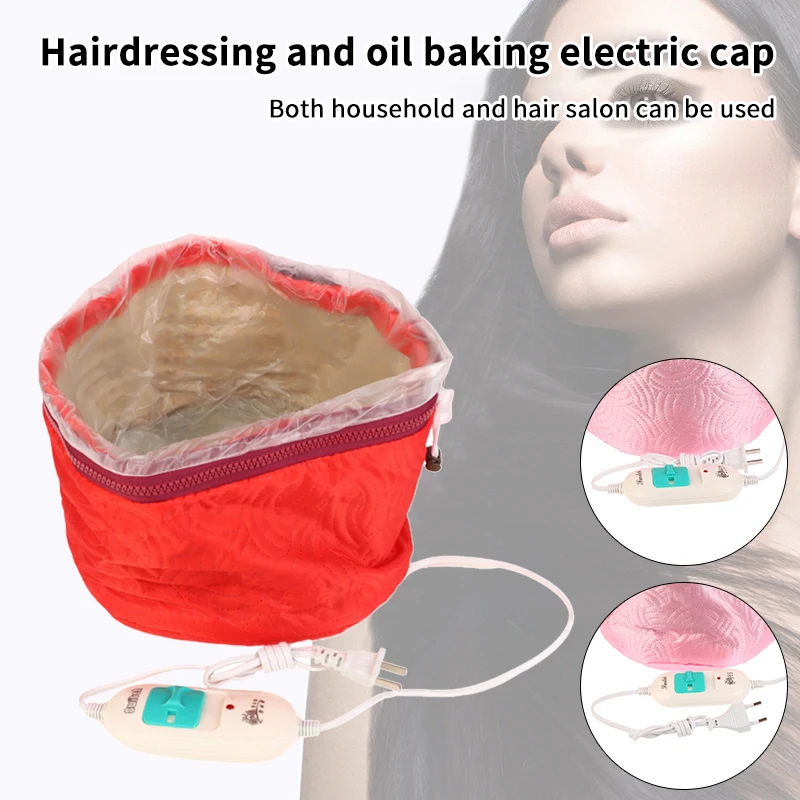 Hair Steamer Cap Electric Hair Heating Cap Thermal Treatment Hat Waterproof Self-heating Hat SPA Nourishing Hair Styling Care