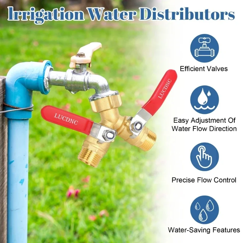 

Composition Garden Hose Y Combiner Highlighting Oxidation Immune Handle and Efficient Stream Two Outlet Infant safe Use Y5GB