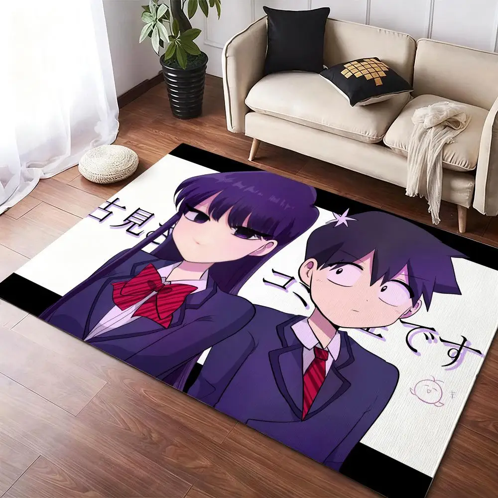 

K-Komi Cant Communicate Floor Mat Soft Thickened Non-Slip Door Mat for Living Room Home Decor Flannel Rugs