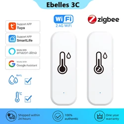 Tuya ZigBee WiFi sensore di temperatura Smart Home termometro igrometro Smart Life Automation lavoro residenziale con Alexa Google