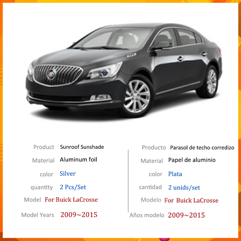 Sunroof Sunshade for Buick LaCrosse Allure Alpheon 2010~2016 2015 Accessories Roof Sunscreen Heat Insulation Windshield Sticker