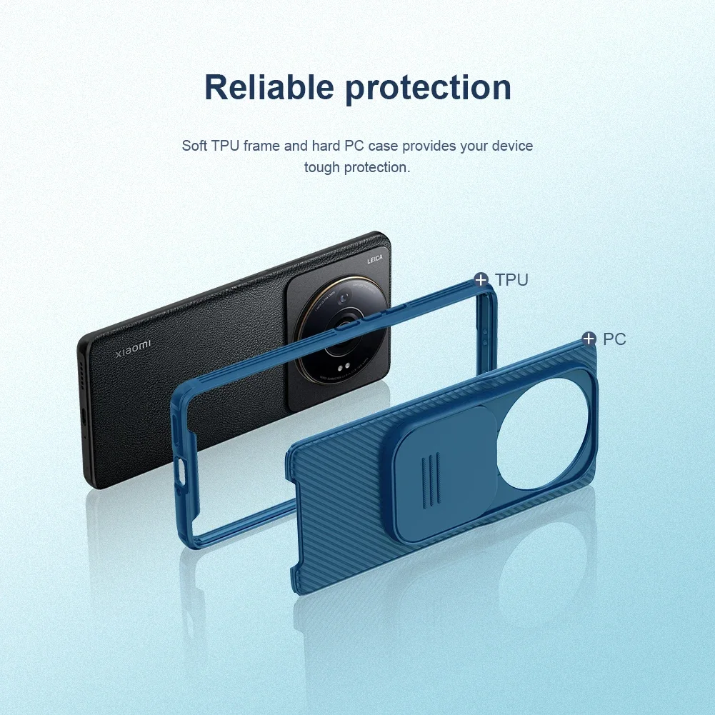 For Xiaomi 12S Ultra Case NILLKIN CamShield Pro Case Slide Cover Camera Lens Privacy Protection Back Cover For Xiaomi 12S Ultra