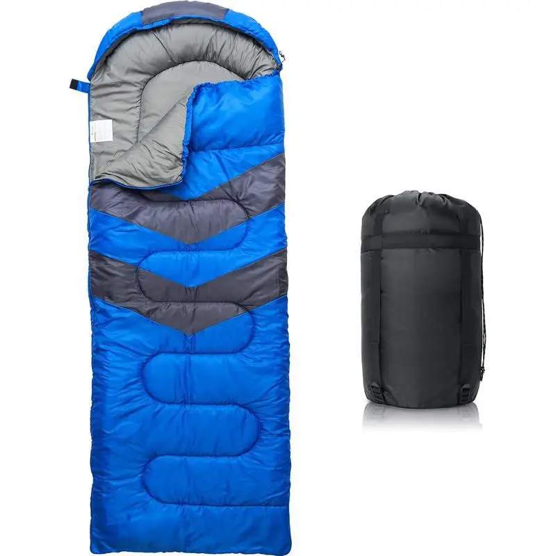 Adult Sleeping Bag 3 Season Polyester Standard Length Customizable Cold Weather And Warm Backpack