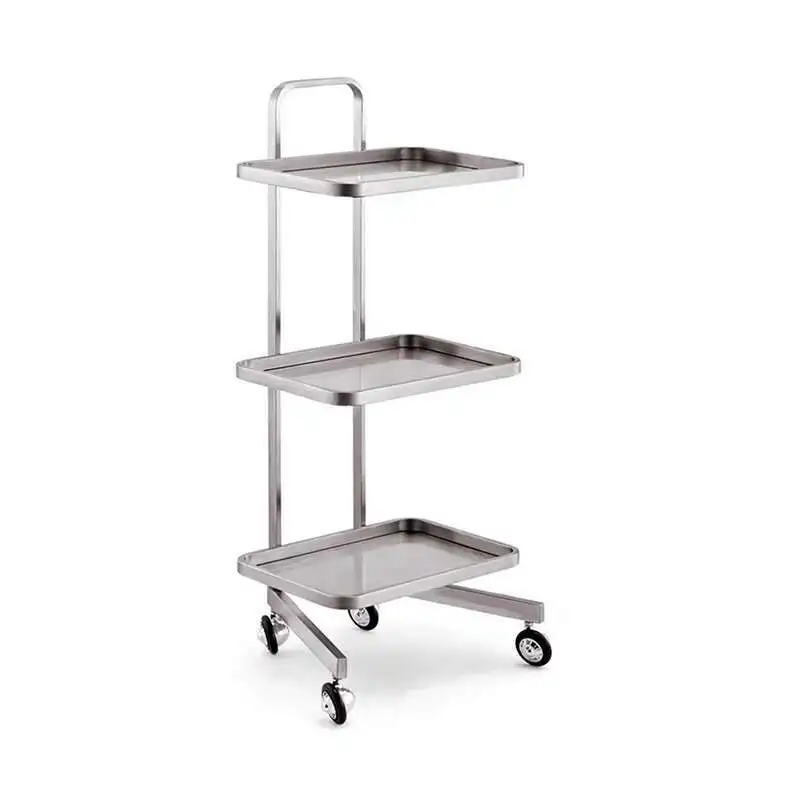 

Barber Beauty Salon Trolley Hair Stainless Tattoo Rolling Salon Trolley Medical Drawers Carrito Auxiliar Salon Furniture BL50ST