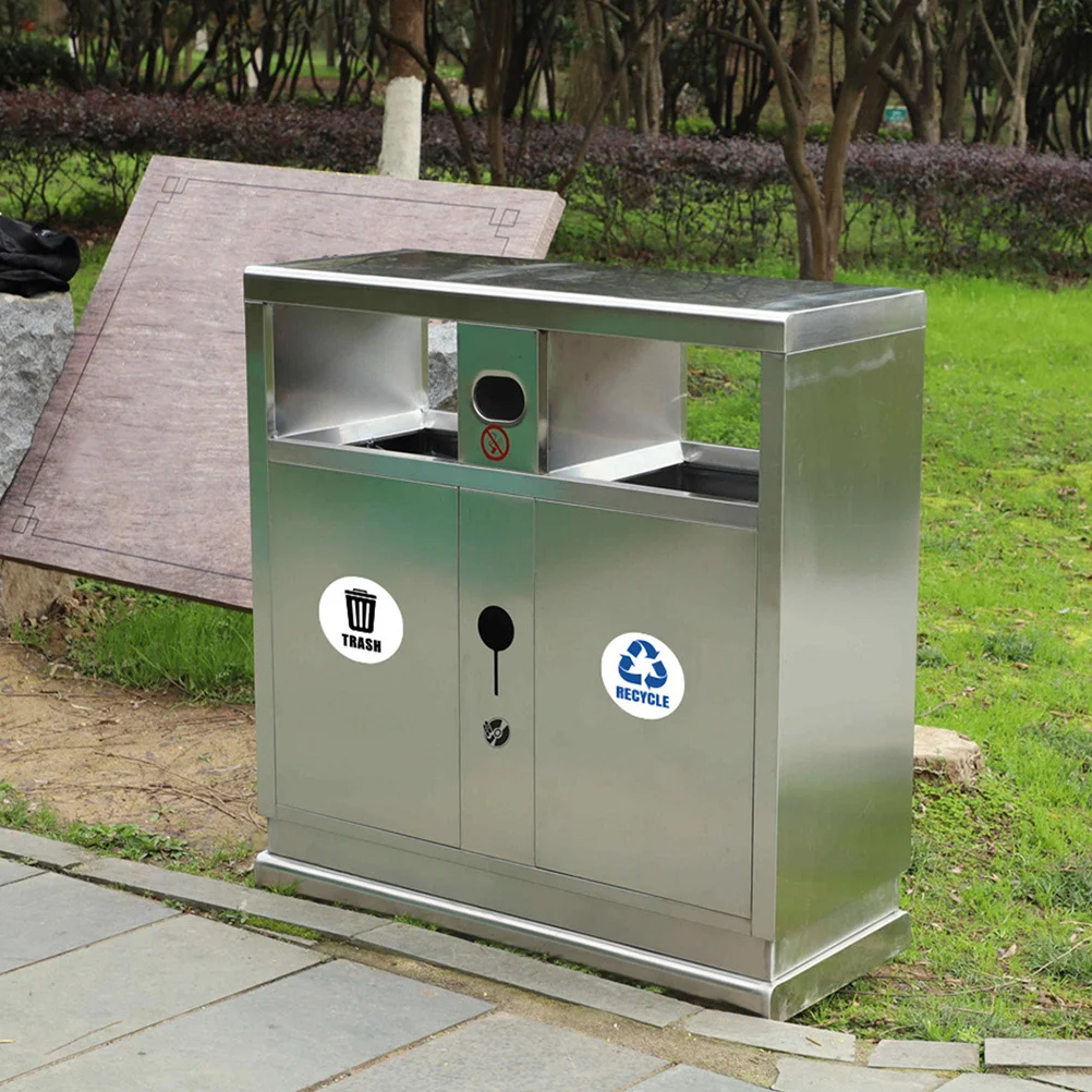 

1 set Garbage Classification Labels Reusable Waterproof Stickers For Home Office Bin Sorting Decals Trash Can