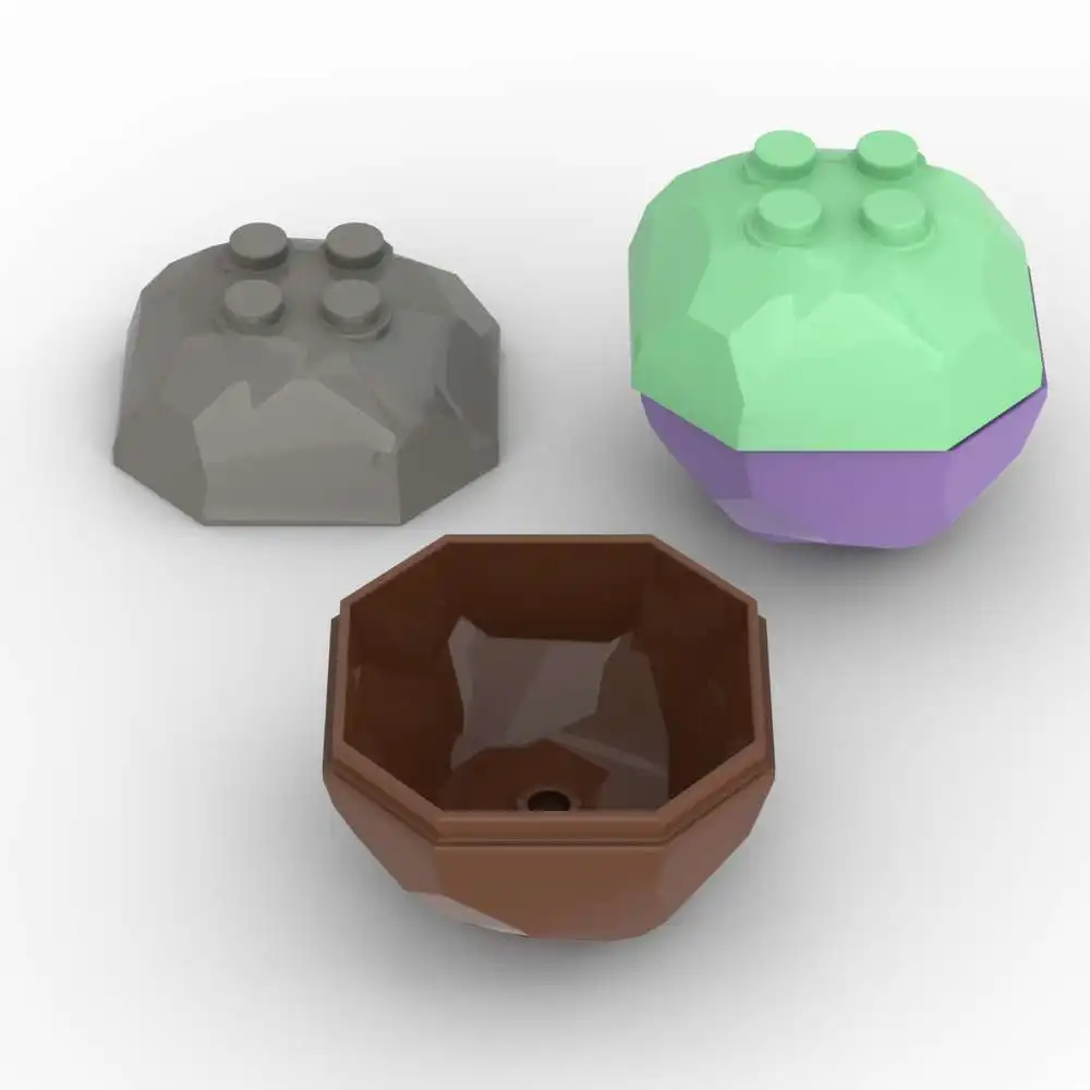 

MOC 1 шт. 30293 восьмиугольный дом Boulder кирпич 30294 замок камень 4x4 рок подходит строительный блок игрушка для взрослых мальчиков праздничные подарки