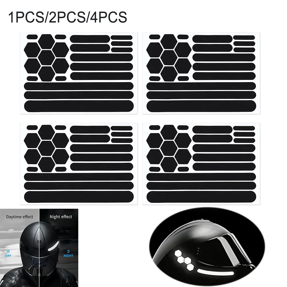 Adesivos refletivos para capacetes, adesivos invisíveis para capacetes, fita adesiva refletiva para motocicletas, adesivo refletivo, acessórios exteri