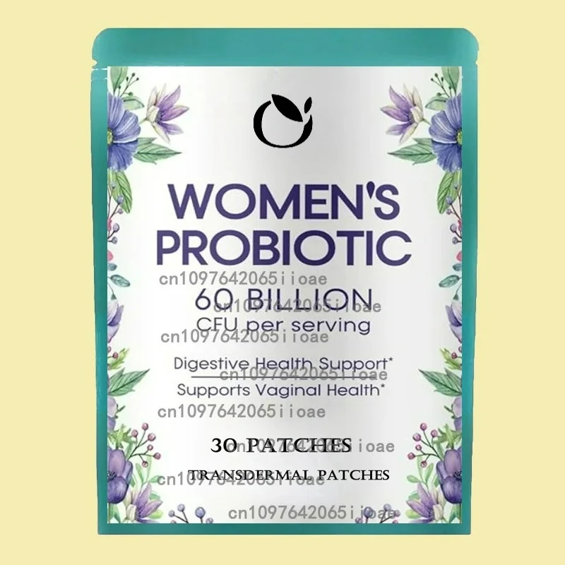 

30 пластырей с пробиотиками для женщин, 60 миллиардов CFU, транспварные пластыри, Gut Health и поддержка мочеиспускания
