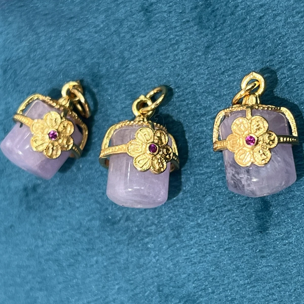 2pcs 11x15mm Amethyst Pendants Cylindrical Natural Stone Crystal Charms for Jewellery Making DIY Necklace Earring Accessories
