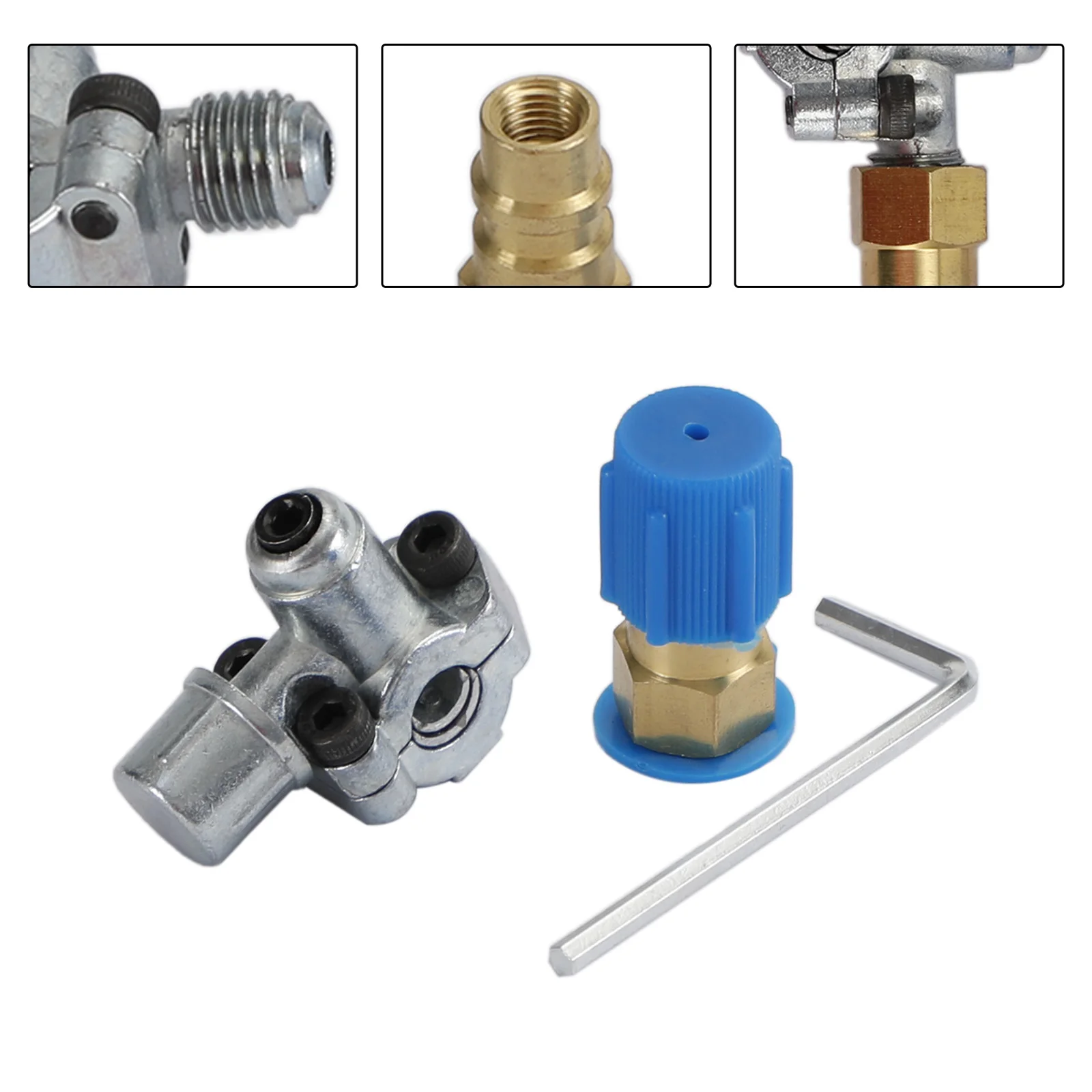 Areyourshop A/C Retrofit Valve & BPV31 Bullet Piercing Tap-Kit For Refrigerant R12 R22 R134A