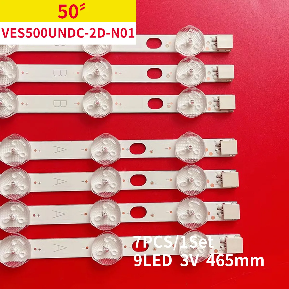 LED Backlight Strip 9lamps for HITACHI 50HYT62U VESTEL 50'' NDV REV1.1 TX-50A300B TX-50A300E VES500UNDC-2D-N01 VES500UNDA