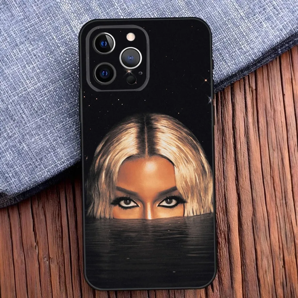 V-Victoria Monet Phone Case For iPhone 16,15,14,13,12,11,Pro,X,XS,Max,XR,Plus,Mini Soft Black Cover