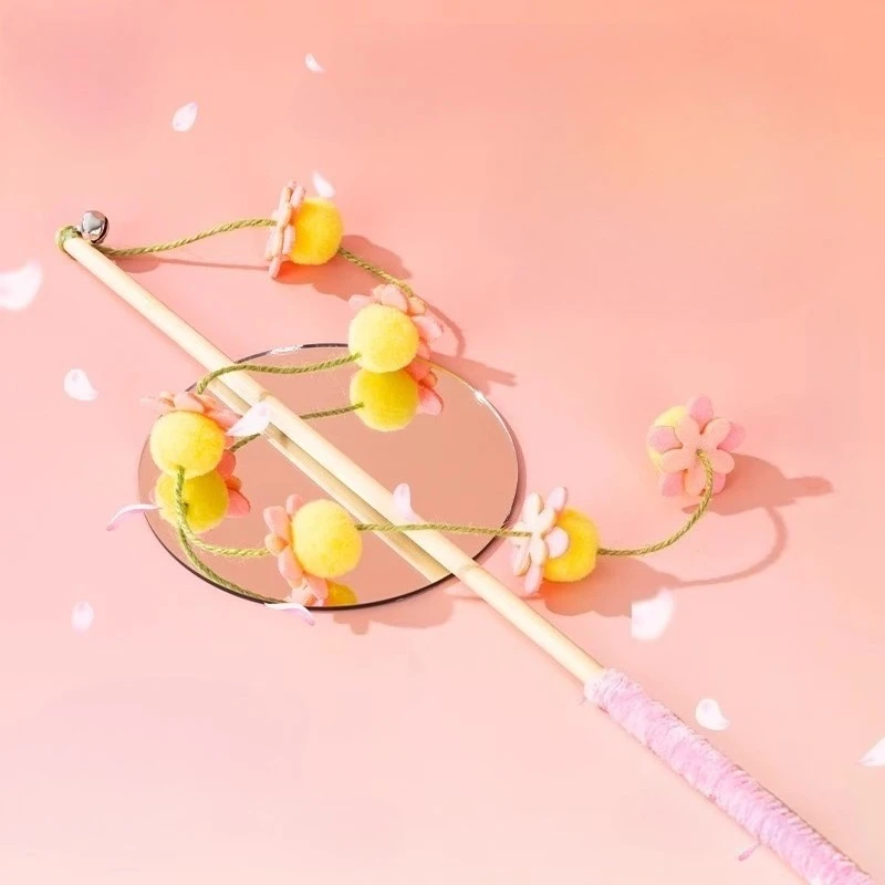 القط دعابة عصا لعبة جرس صار التفاعلية هريرة إغاظة عصا لعبة لدغة مقاومة التدريب الذاتي متعة القط لعبة الإمدادات #5