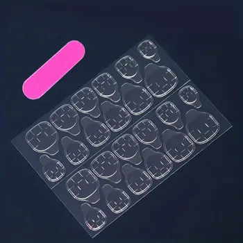 一組共24片長杏仁形假指甲,採用深藍色和立體3D水鑽設計,展現高貴典雅。 8 最佳銷售 深藍色指甲 - №2