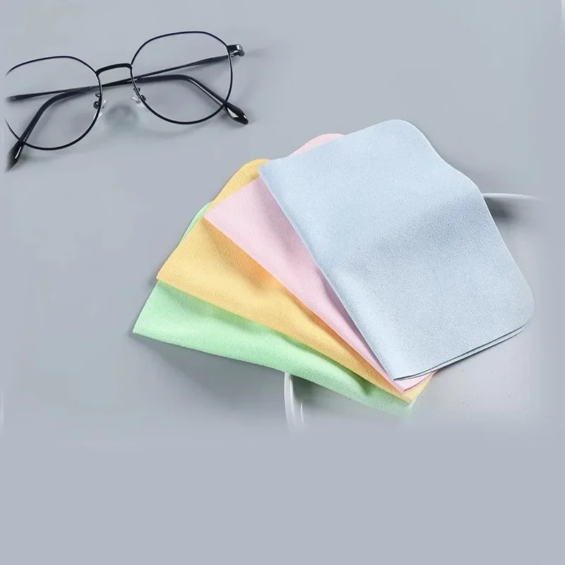 20PCS 13x13cm Glasses Clean Cloth Microfiber Cleaner Cleaning Cloth for Phone Screen Camera Sunglasses Cloth Color Random