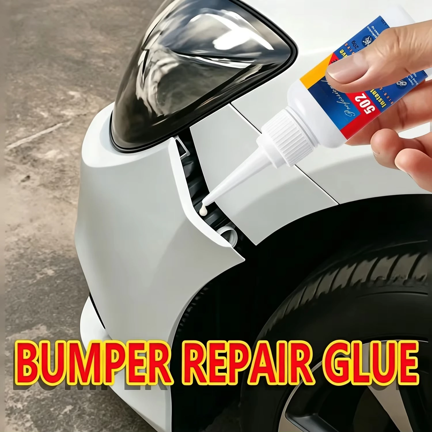 Car Bumper Repair Super Glue Strong Adhesive Auto Rearview Mirror Plastic Crack Fix Quick Dry Waterproof Plastic Welding Glue
