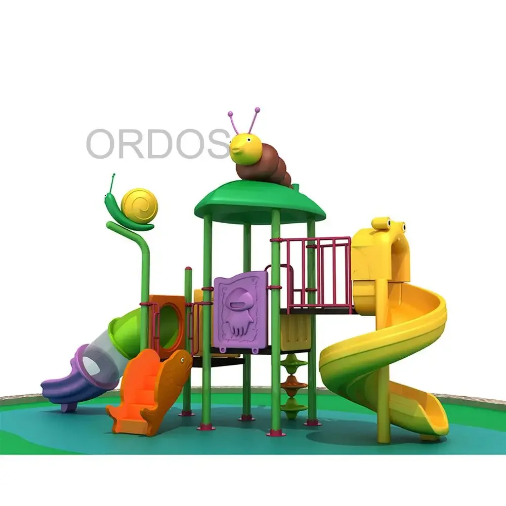 Amusement Park Children Outdoor Plastic Slide Combination Kids Playground Equipment