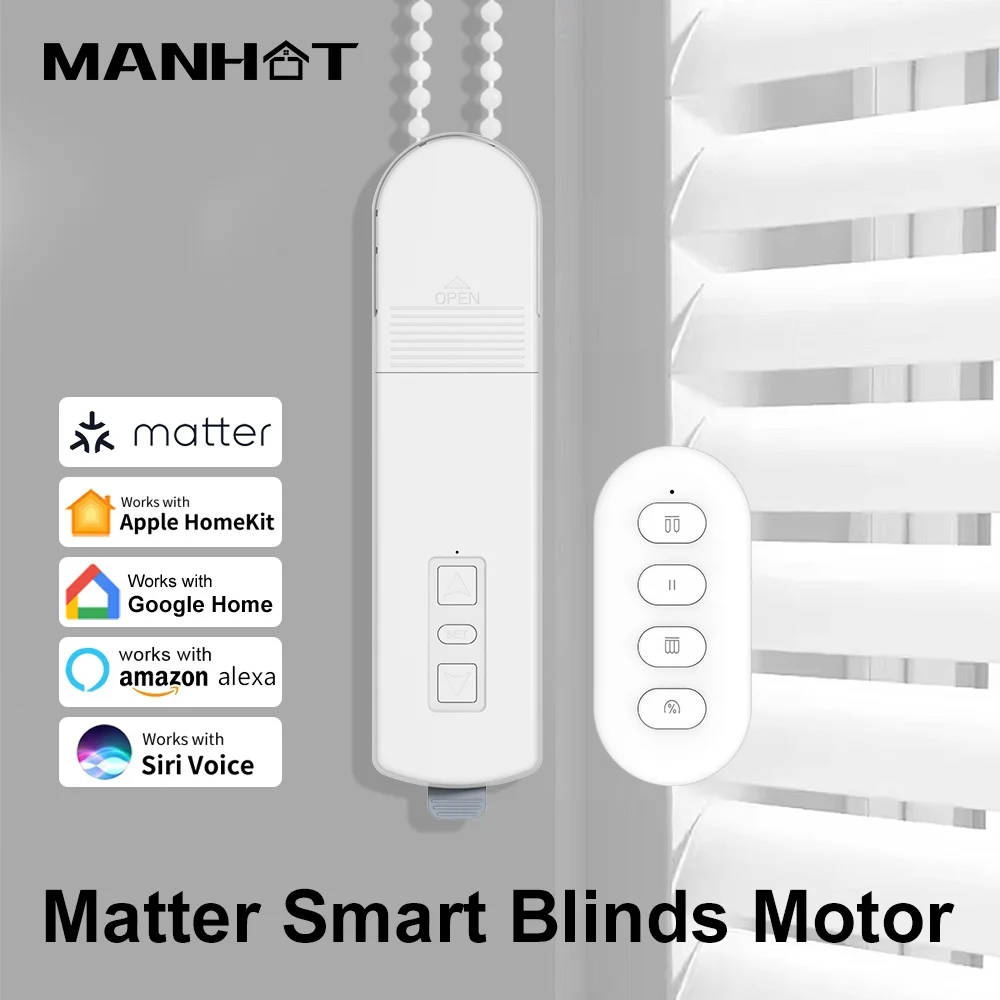 manhot-matter-wifi-intelligent-motorise-chaine-stores-roulants-ombre-volet-moteur-d'entrainement-support-homekit-alexa-google-home-app-controle