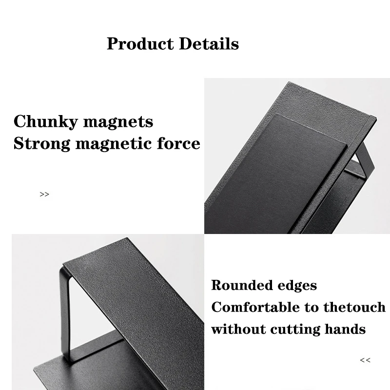 Magnetic refrigerator, microwave, washing machine, side shelf, storage box, magnet, non-perforated, wall-mounted kitchen storage