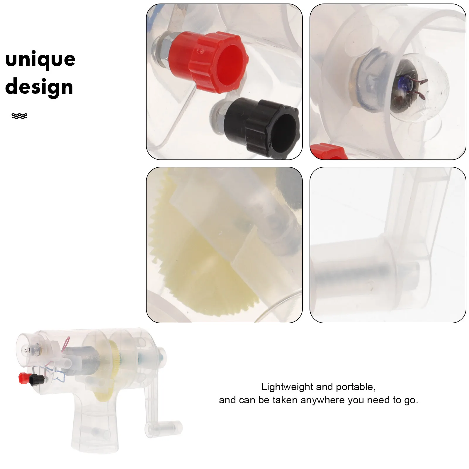 

Ручной генератор, набор для научных экспериментов, образовательный инструмент по физике, портативный ручной генератор электричества